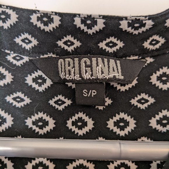 vintage short sleeved print top - Picture 2 of 2